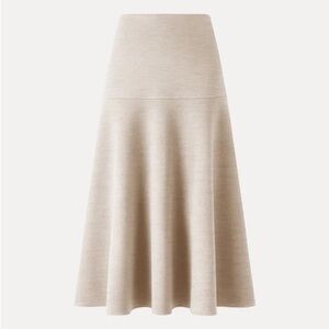 OGL Beige A-Line Women's Skirt
